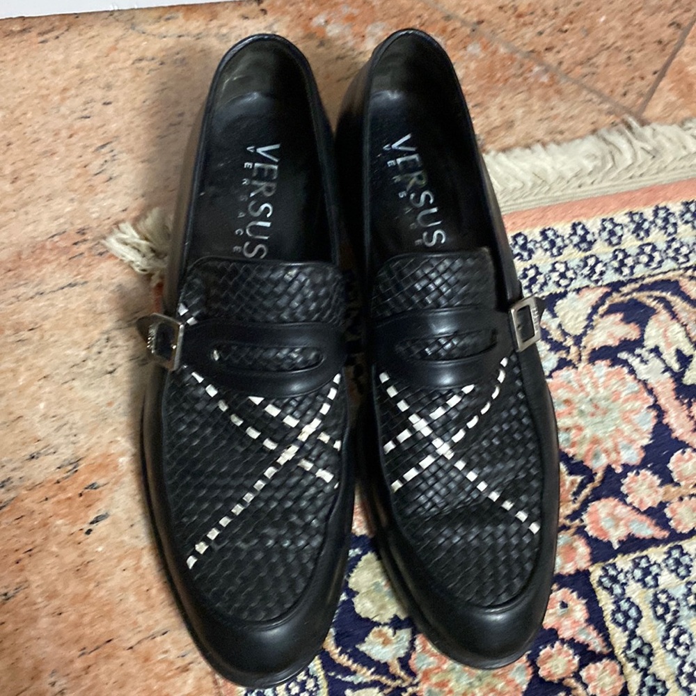 Black Men’s Versus Versace Dress Shoes - Loafers - Slip-On’s